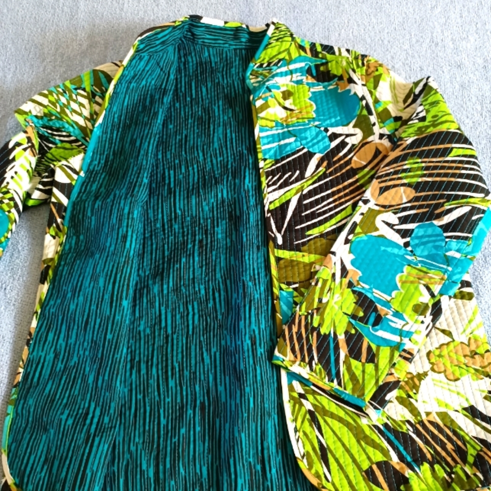 Nomadic Traders Forest & Turquoise Open Front Rev… - image 2